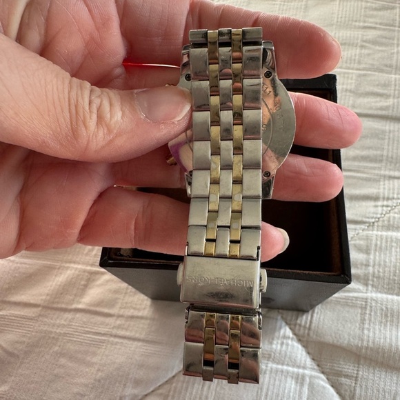 Michael Kors Silver and Gold Watch - Picture 3 of 6